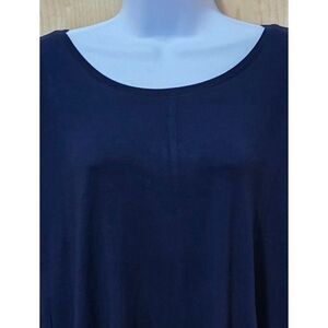 Style & Co Womens Sleeveless Navy Blue Flip Flop Dress 3X